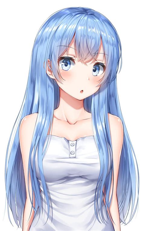 blue haired girl hentai|Blue Hair Hentai Porn